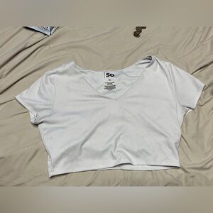 SO White Short Sleeve Tee